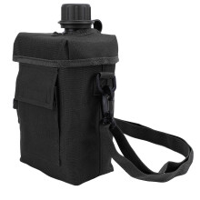 Borsa da cintura per bottiglia d'acqua da 2 L, 19x19x8 cm, nera