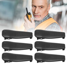 6 Stück Gürtelclip-Halterung IC-V8E/IC-V80 BP-263 Schwarz