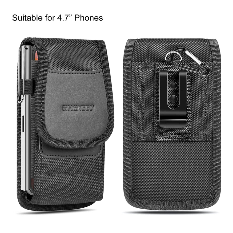 Haweel Nylon Belt Holster Case With Card Holder For Cell Phones & Pens 5091334237793