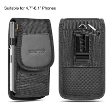 HAWEEL Pochette à fentes pour cartes étanche 4,7-6,1 po noir