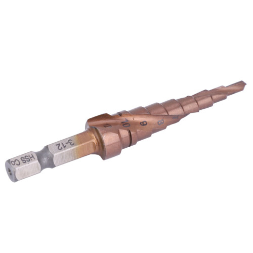 Multifunctional Cobalt Step Drill Bit 3-12mm HSS Hex Shank 2