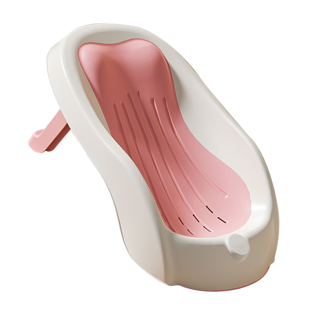 Baby Bath Support Non-Slip Adjustable Pp Tpe Newborn Bathtub Seat Pink