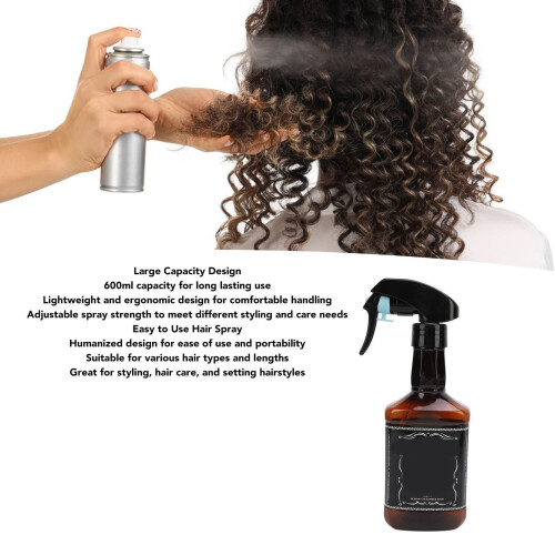 2 pezzi Barber Mister bottiglia spray da 600 ml regolabile 2