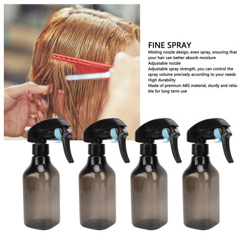 4 bouteilles de spray capillaire en ABS - brume fine réglable 2