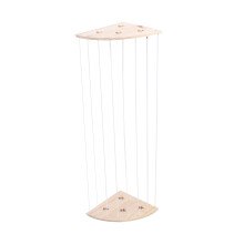 Adjustable Wooden Hanging Stuffed Animal Organizer for Nursery 97L