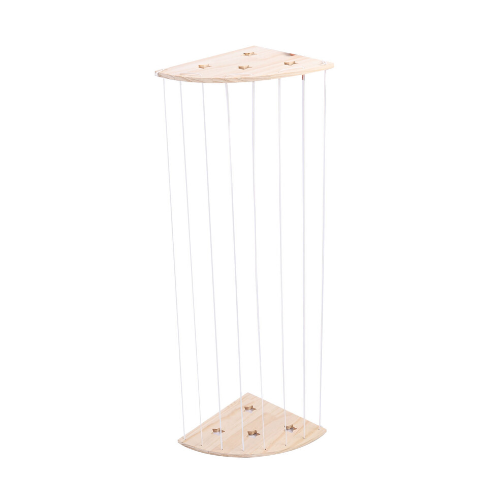 Adjustable Wooden Hanging Stuffed Animal Organizer for Nursery 97L