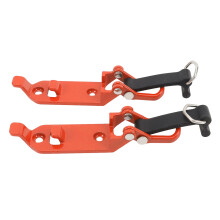 2x Porte-pelles de toit kit de pinces en alliage de zinc orange