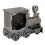 Vintage Train Head Alarm Clock, ABS, AA Battery Powered, Desktop Decor 14