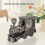 Vintage Train Head Alarm Clock, ABS, AA Battery Powered, Desktop Decor 10