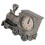 Vintage Train Head Alarm Clock, ABS, AA Battery Powered, Desktop Decor 11