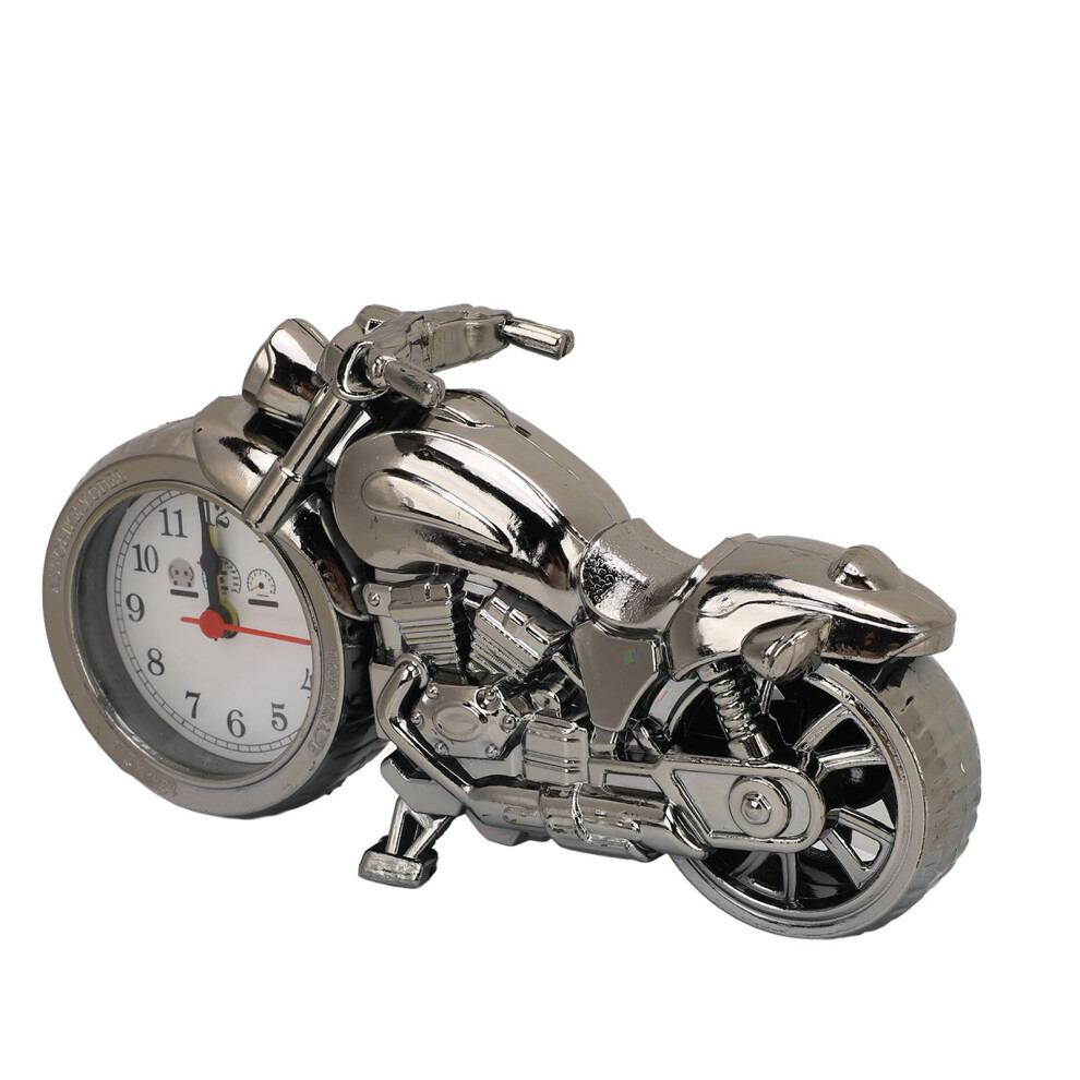 Antique Style Motorcycle Model Alarm Clock - Battery Operated 5cm Desk Decor