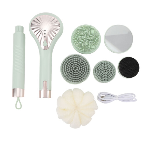 Brosse corporelle électrique IP67 1200 mAh 39 cm vert clair 2