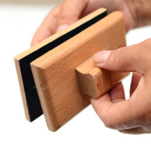 1 Paar Musikalischer Sandblock 10x6cm Holzinstrument Musikspielzeug zum Spielen und Aufführen