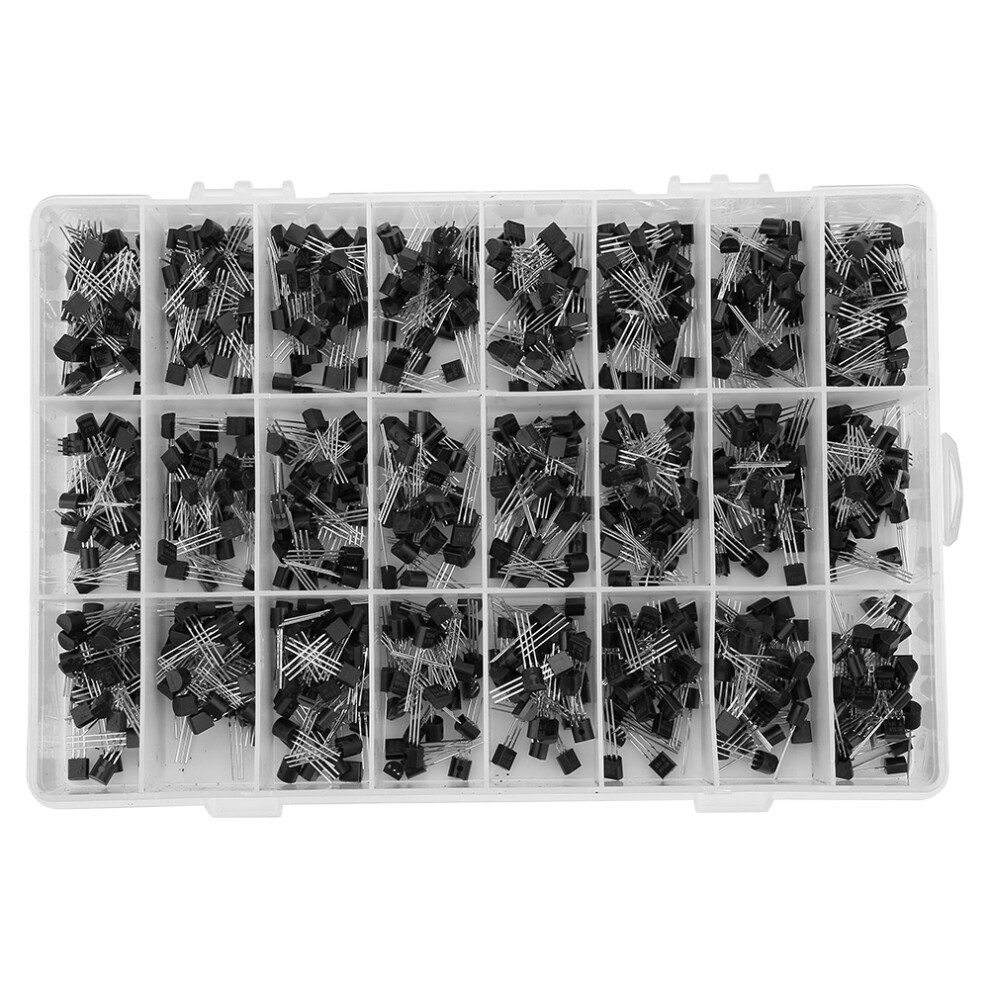840Pcs Silicon Transistor Assortment Kit Npn Pnp To-92 Electronics 4041334249044