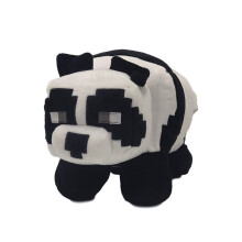 (Panda-25cm)Minecraft knuffeldieren Minecraft Creeper Enderman Wolf Knuffels Pixelpop