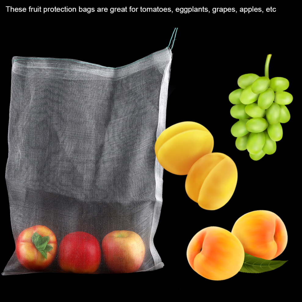 50pcs Plant Protection Bags 30cm x 20cm Mesh Drawstring for Fruits Insect Pest-image-OPC-PJCVBJN-NEW