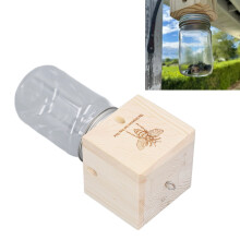 Trampa de madera para abejas carpinteras - Colgante seguro para el jardín