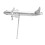Flugzeug-Windmühle Eisen Silber Garten-Windspiel Deko 10