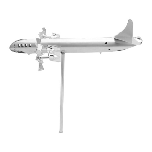 Flugzeug-Windmühle Eisen Silber Garten-Windspiel Deko