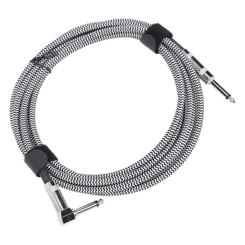 Cable de nylon para guitarra 6.5mm 3m WhiteLineBlackDot