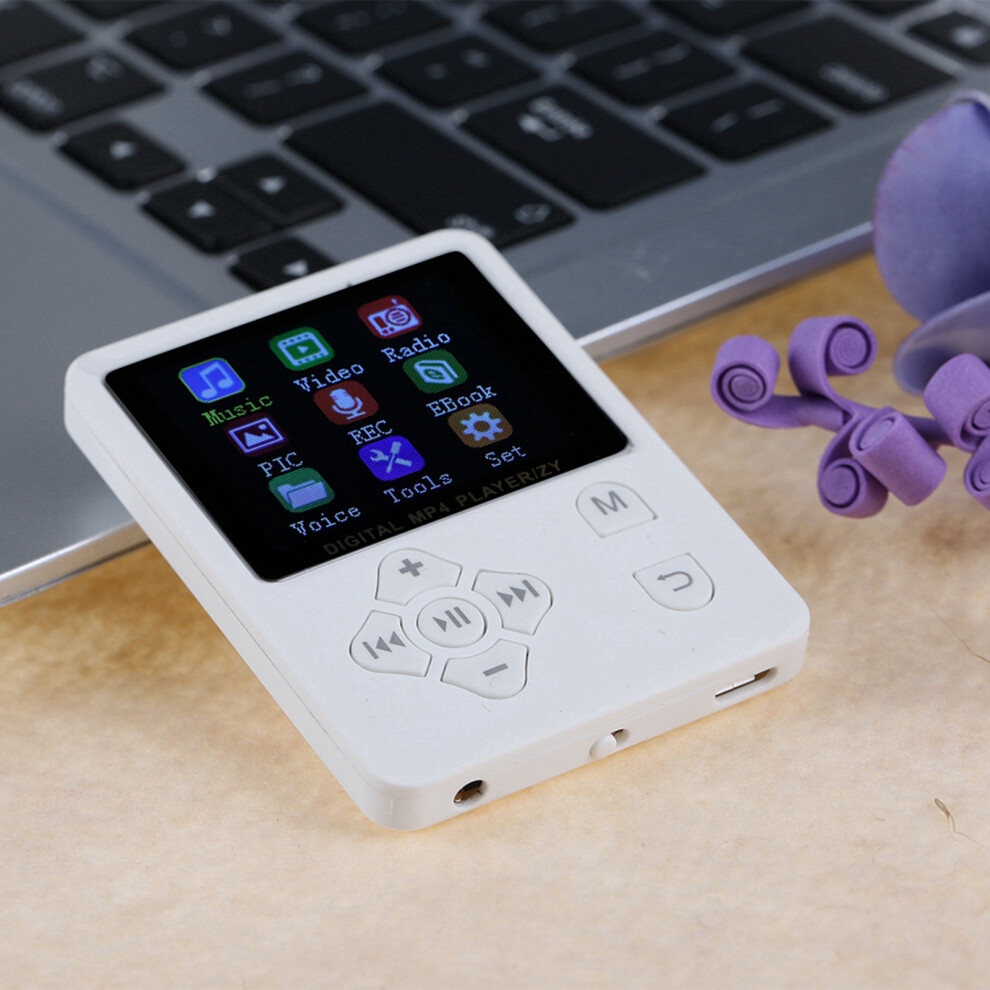 Lightweight Mp3 Mp4 Player W/ Tf Card Support & Usb2.0 Port White 4221334251524