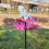 Blumen-Windspinner aus Eisenlegierung Gartenpfahl 1