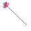 Blumen-Windspinner aus Eisenlegierung Gartenpfahl 13