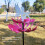 Blumen-Windspinner aus Eisenlegierung Gartenpfahl 6