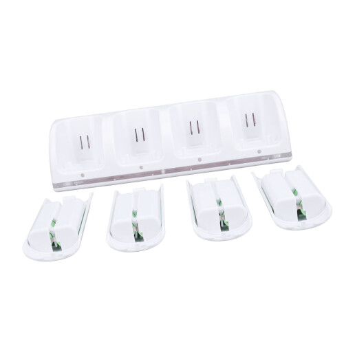 Stazione di ricarica per controller bianca 4x2800mAh