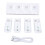 Stazione di ricarica per controller bianca 4x2800mAh 2