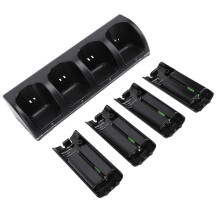 Stazione di ricarica per Wii Remote 4x2800mAh Li-Ion Nero
