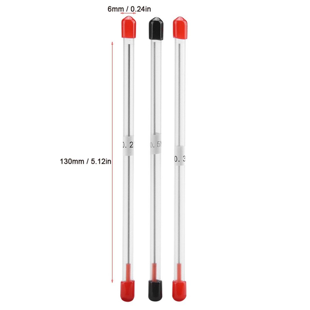 3Pcs Airbrush Needles Set 0.2Mm 0.3Mm 0.5Mm Stainless Steel 8191334256125