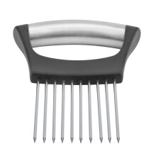 Durable Stainless Steel Onion Holder with 10 Prongs for Slicing Ease