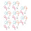 2 paquets de clips réglables pour serviette, multicolores 16