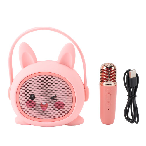 Micrófono de Karaoke Conejo Rosa 2000mAh/500mAh, 32GB 1