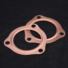 2pcs 2.5 Inch Copper Exhaust Gaskets for SBC BBC 302 350 454 Reusable