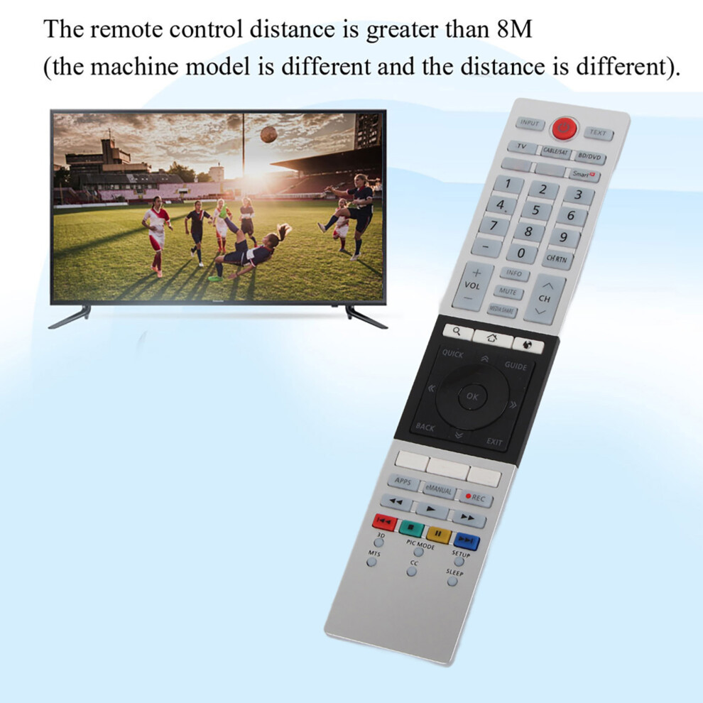 Ultra Hd Smart Tv Remote Control For Toshiba Ctâ90430, & Black/Silver 8301334258375