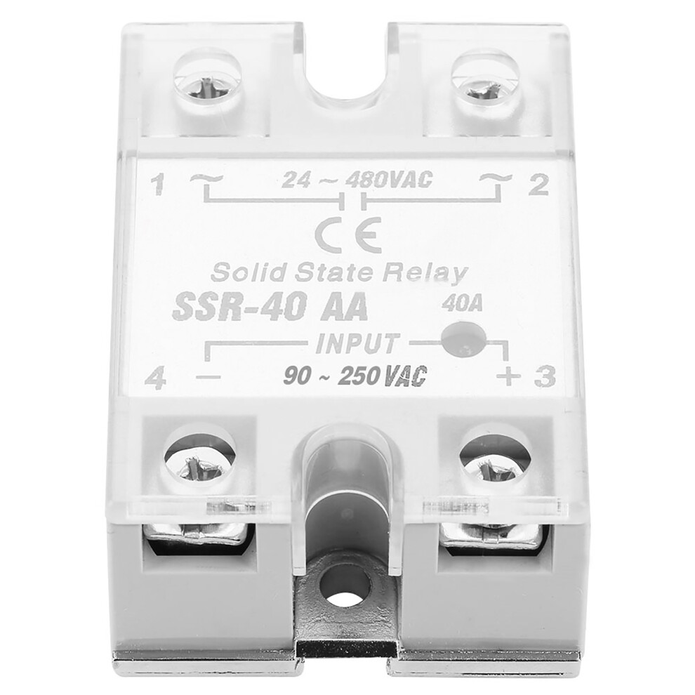 Ssr 40Aa 40A Solid State Relay Module Ac-Ac Input Ac Output 24-480V Ac Hot 5061334258715
