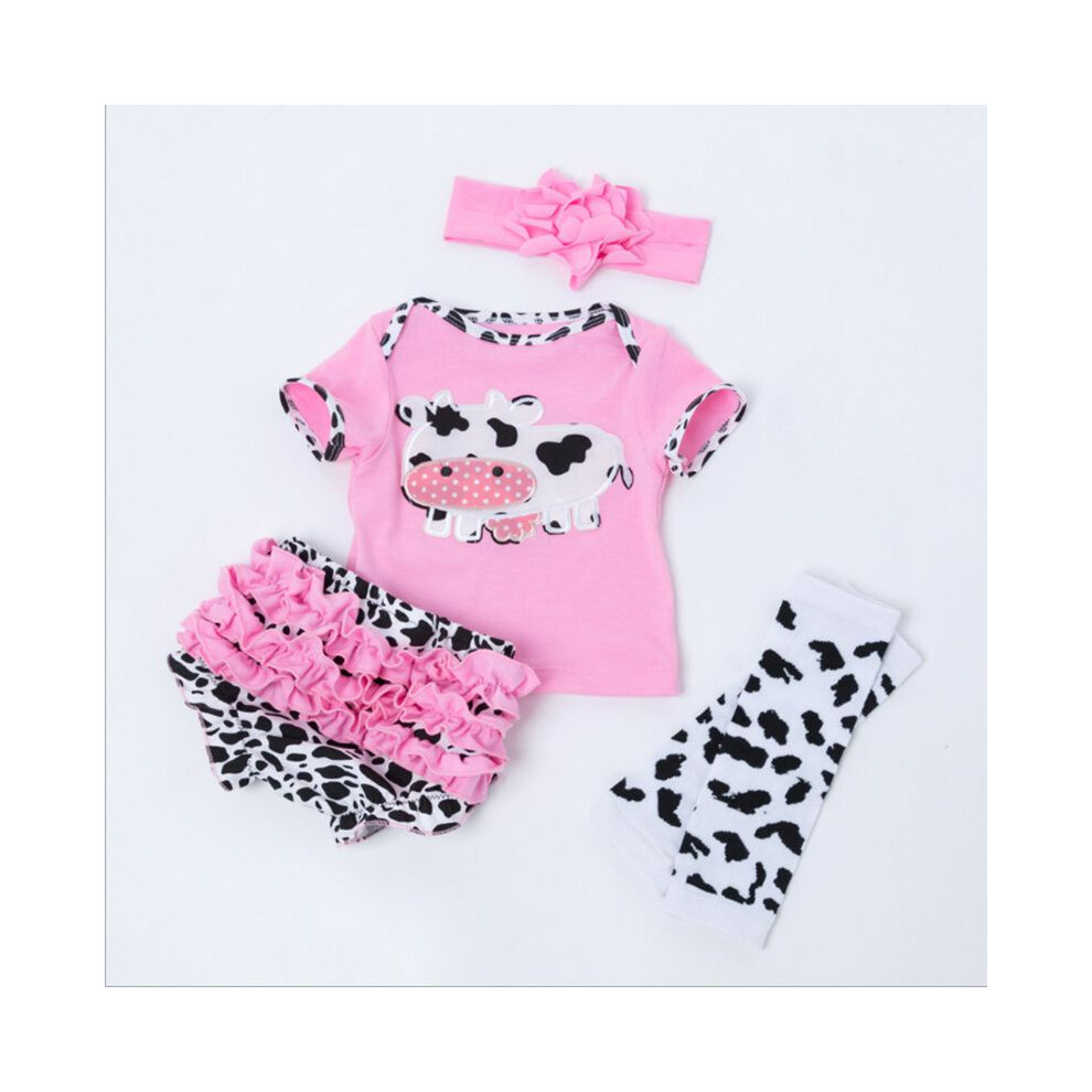 (#16 Cow)Vêtements robe barboteuse réaliste bébé poupées pour 2223 reborn bébé fille poupée garçon