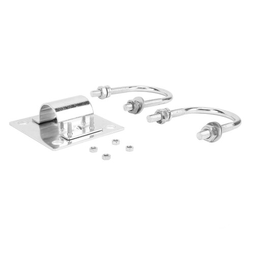 1 Set Edelstahl-Pole-Mount-Adapter V2, Silber