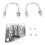 1 Set Edelstahl-Pole-Mount-Adapter V2, Silber 16