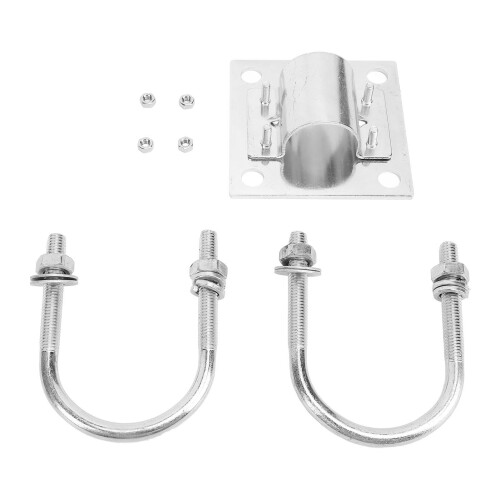 1 Set Edelstahl-Pole-Mount-Adapter V2, Silber 1