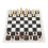 Planche d'échecs roulable en cuir PU, noir 77 mm 15