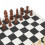 Planche d'échecs roulable en cuir PU, noir 77 mm 9