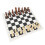 Planche d'échecs roulable en cuir PU, noir 77 mm 14