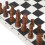 Planche d'échecs roulable en cuir PU, noir 77 mm 7