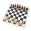 Planche d'échecs roulable en cuir PU, noir 77 mm 8