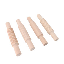 4er-Set geprägte Nudelhölzer 21 x 3,5 cm / 8,3 x 1,4 Zoll 418 g