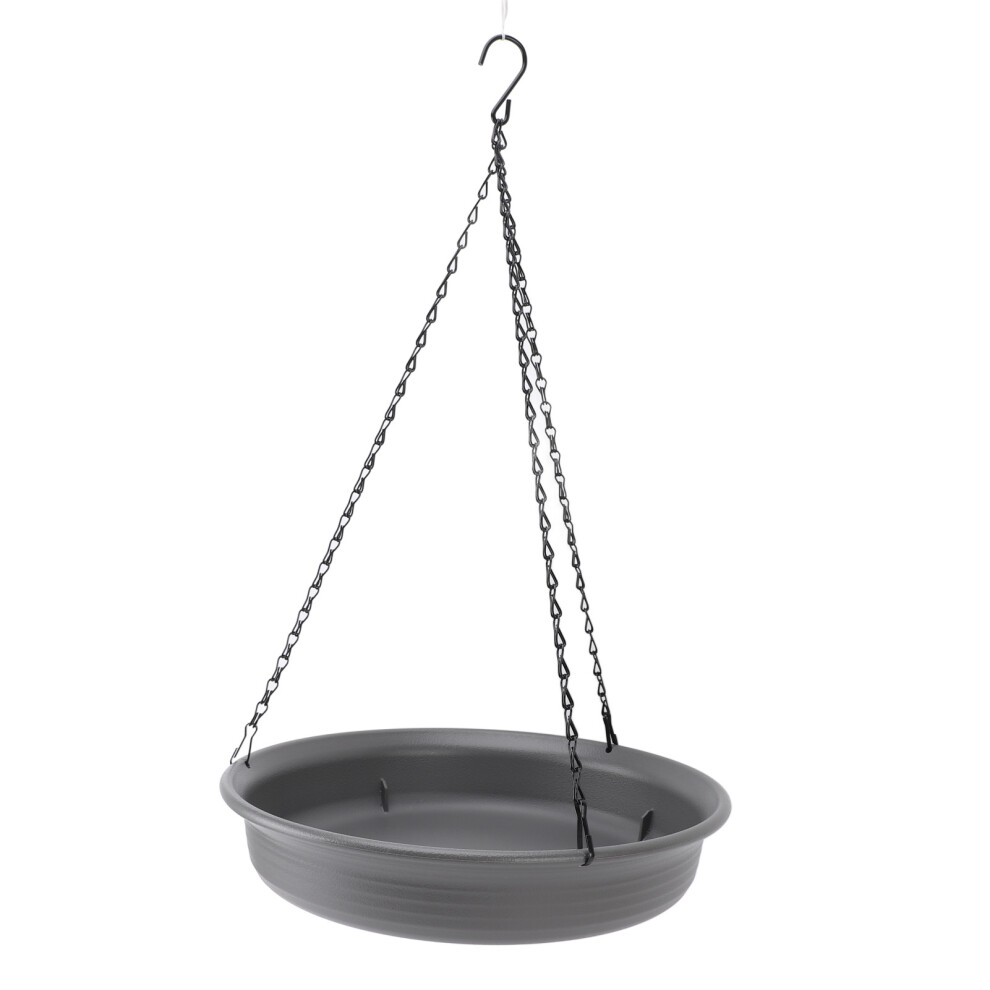 Hanging Bird Feeder with Metal Chain & Plastic Bath, 30x48cm
