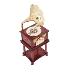 Marrone grammofono scatola musicale a molla ABS 306,00 g